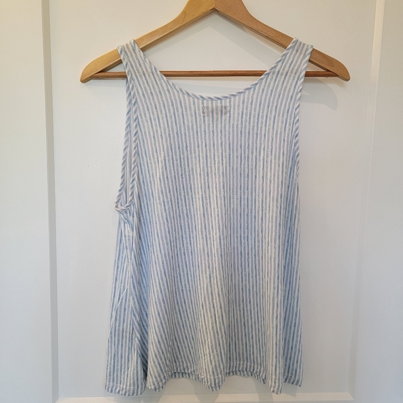 Daisy Fuentes Striped Tank ~ Large - Picture 2 of 7